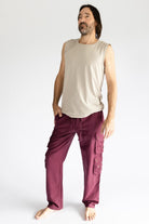 Surya Cotton Cargo Trousers for Men - left side view