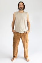 Surya Everyday Cotton Cargo Pants for Men - Caramel