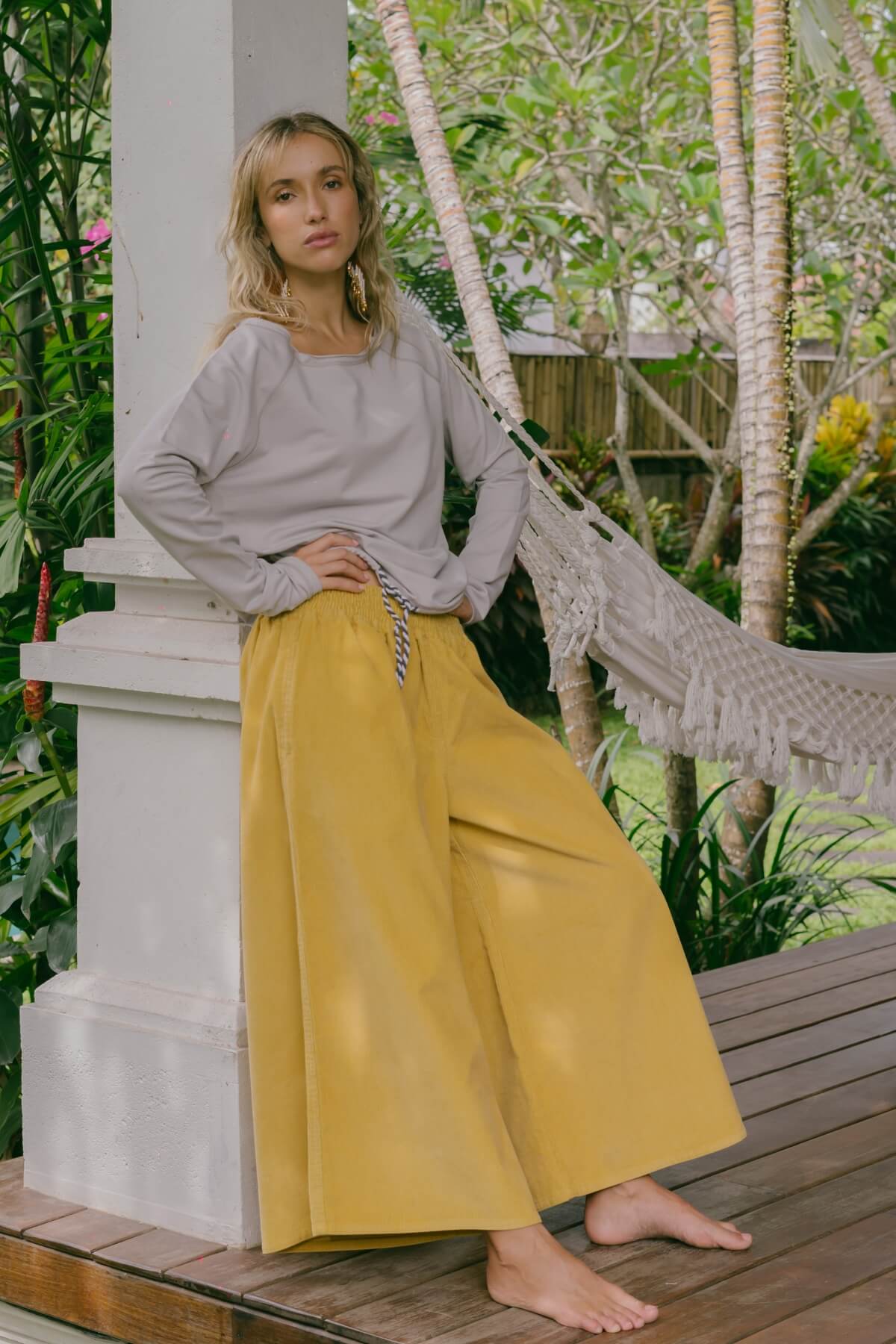 Surya Corduroy Pants for Women - on location in Bali