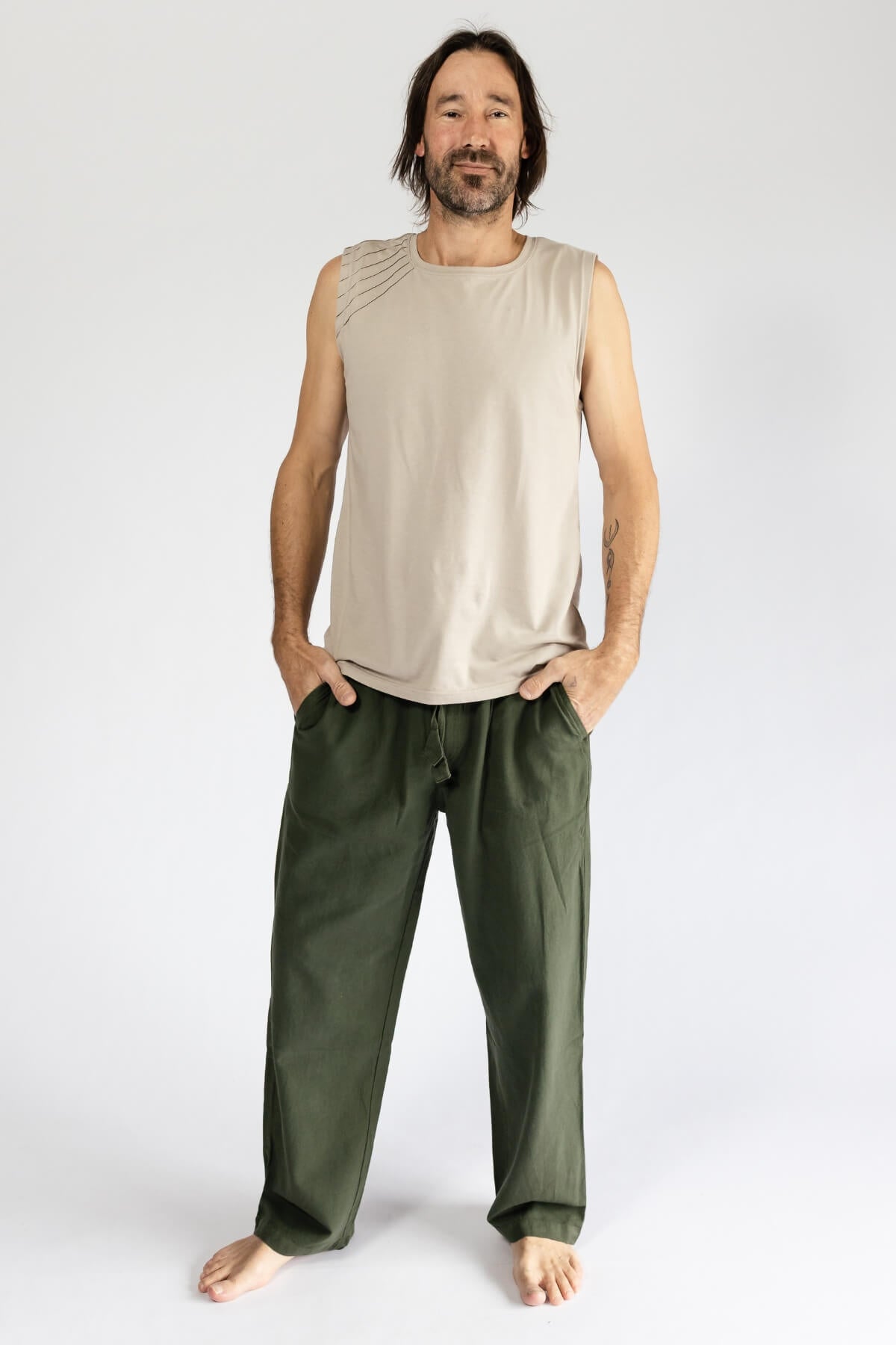 Surya Cotton Everyday Pants for Men - with drawstring