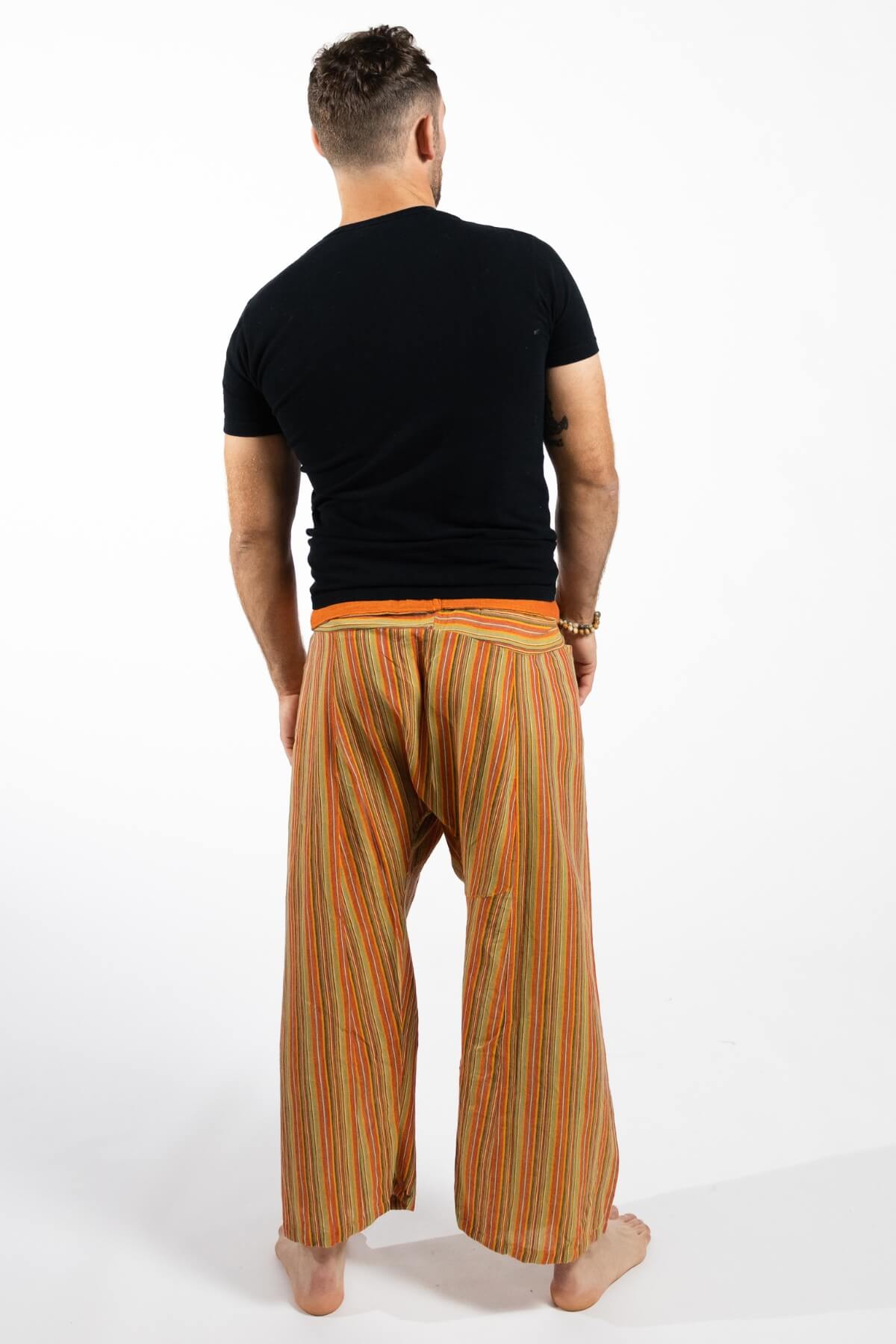 Surya Cotton Fishermen Pants for Men - rear view