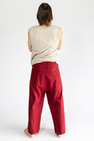 Surya Eco Dyed Cotton Fisherman Pants for Men - rear view