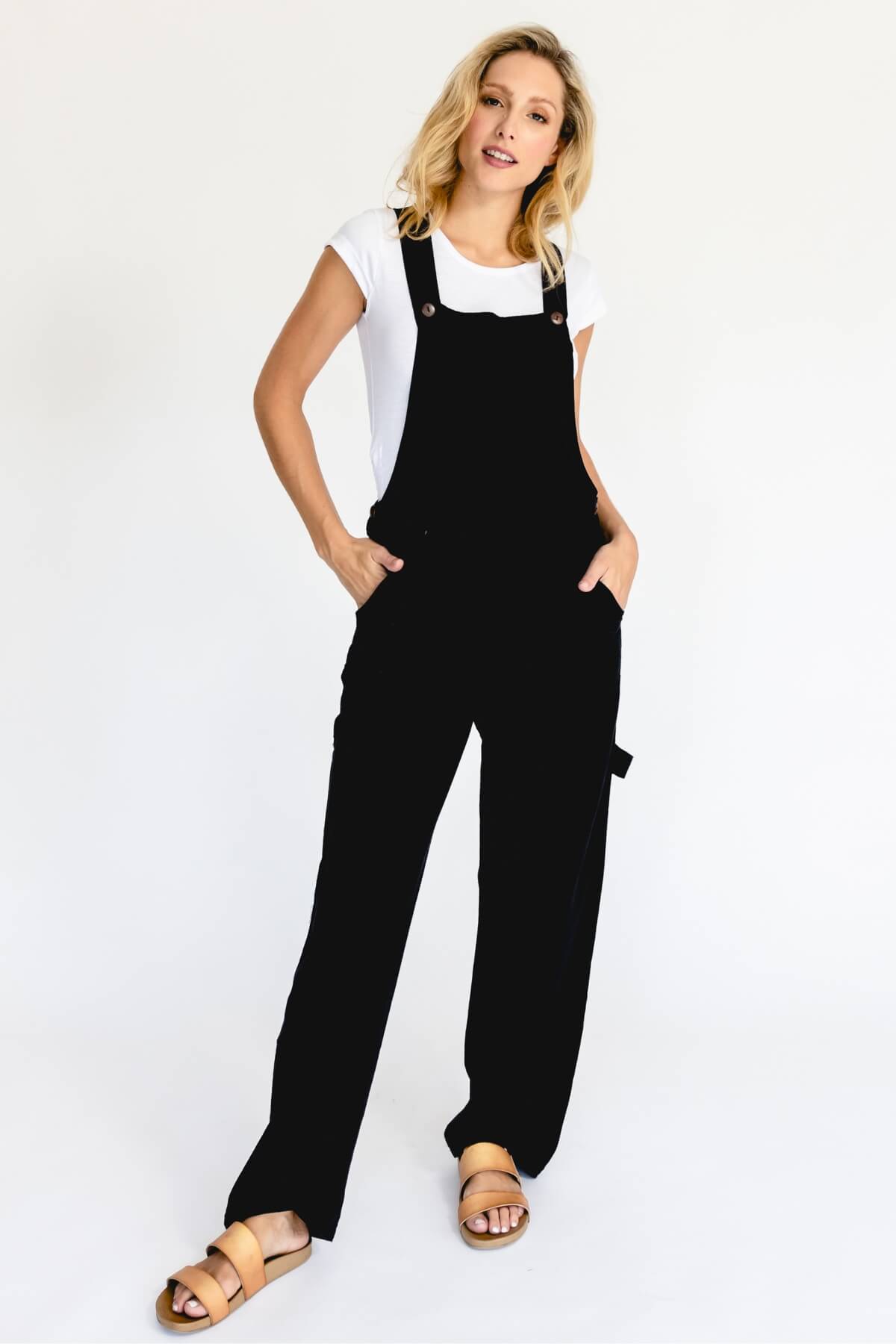 Surya Ethical Cotton Overalls for Women - Black