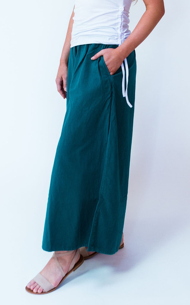 Surya Australia Ethical Cotton Palazzo Pants from Nepal - Turquoise