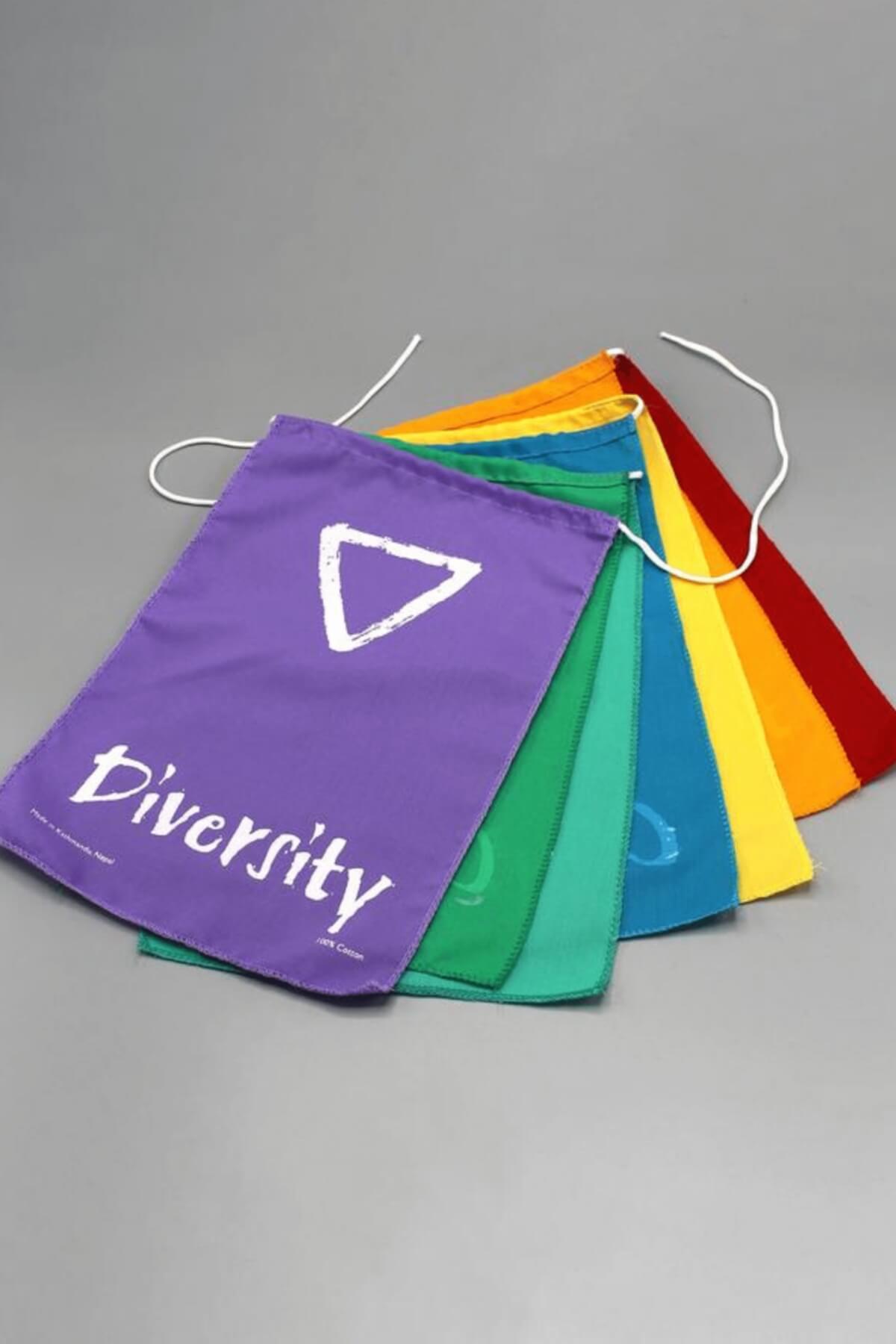 Rainbow Cotton Diversity Pride Flags
