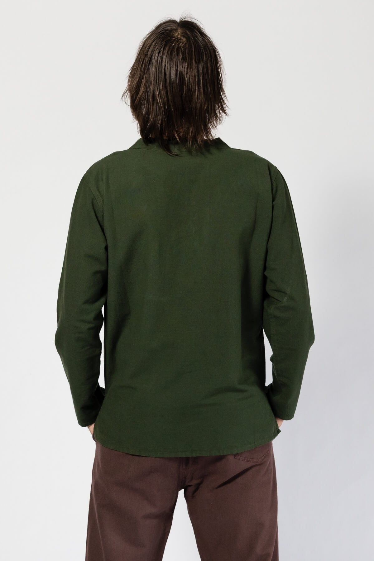 Surya Long Sleeve Cotton Shirt for Men - rear view