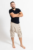 Surya Drop Crotch Shorts for Men - light cotton fabric