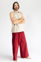 Surya Eco Dyed Cotton Fisherman Pants for Men - extra generous size