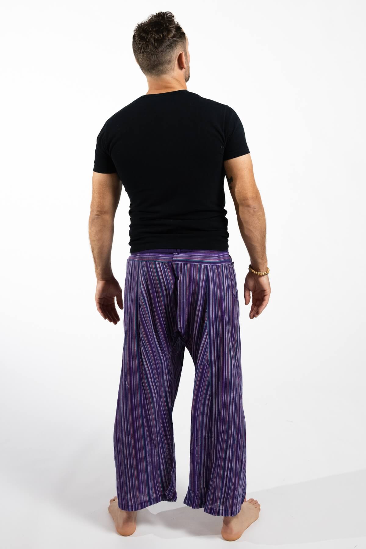 Surya Thai Fishermen Pants for Men - rear view