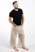 Thai Cotton Fishermen Pants for Men - one size fits all