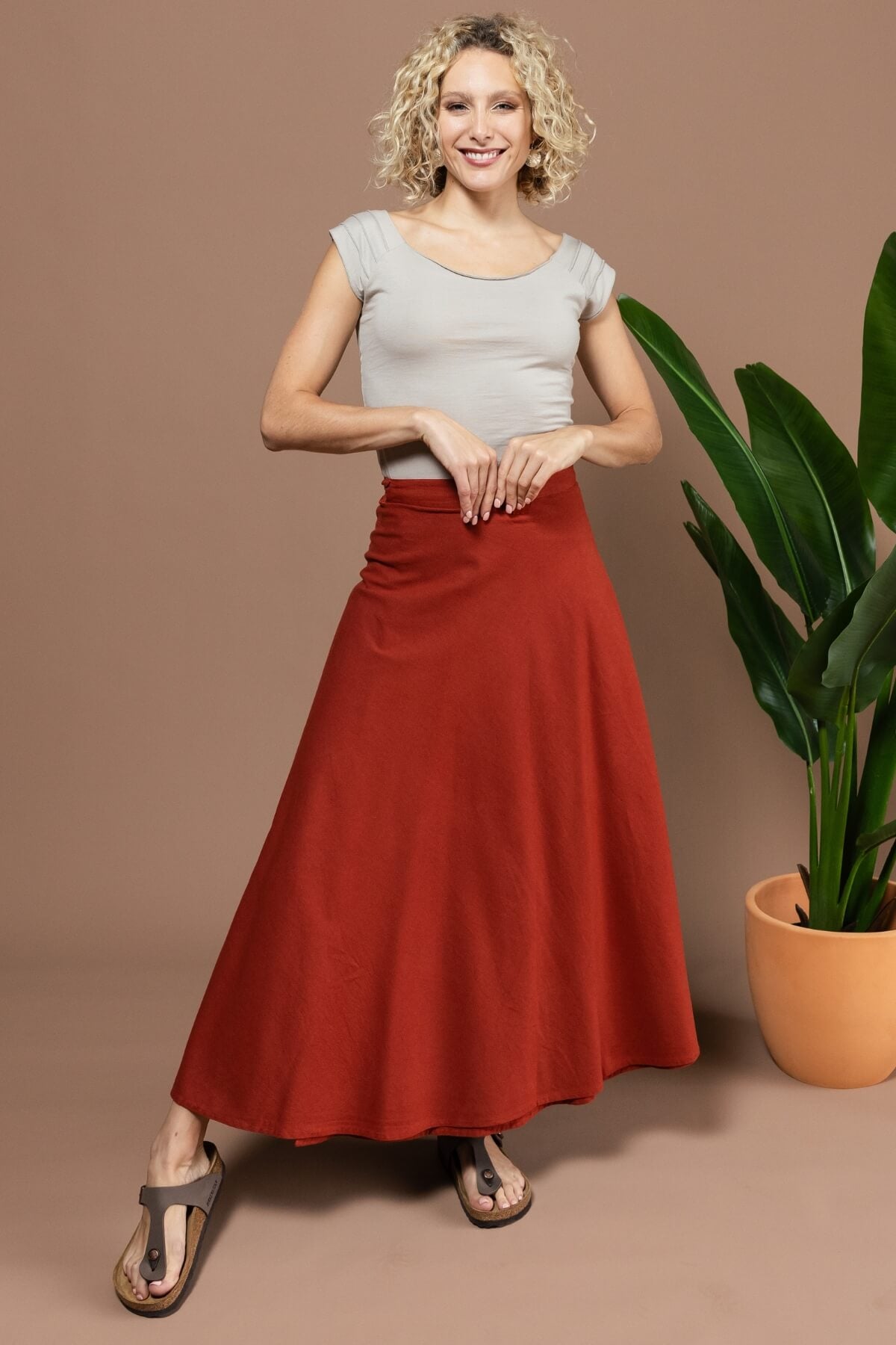 Cotton Maxi Wrap Skirt Ethically made in Nepal Surya