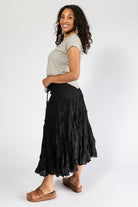 Surya Crinkle Cotton Skirt made in Nepal - ethically made in Nepal
