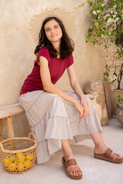 Surya Crinkle Cambric Cotton 'Franti' Skirt - on location in Bali