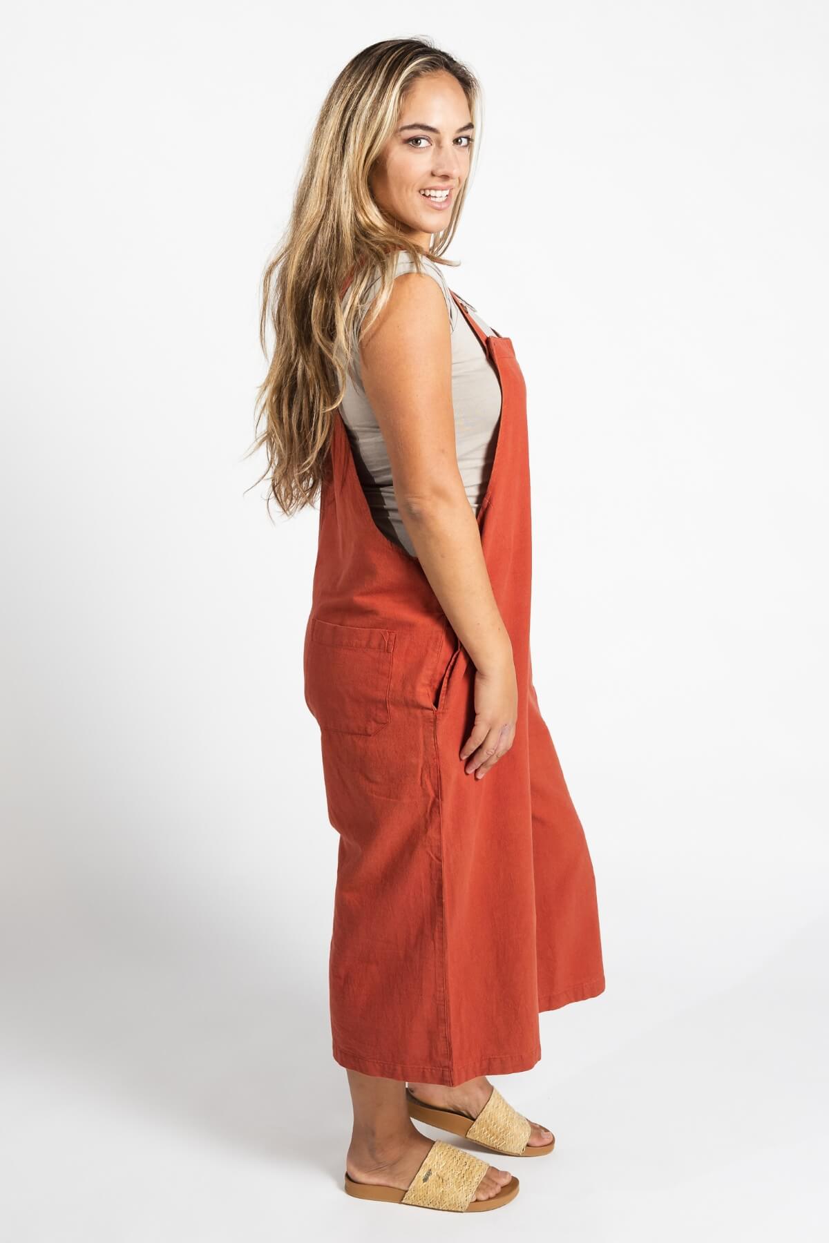 Loose Baggy Cotton Juanita Overalls Ethically made in Nepal Surya
