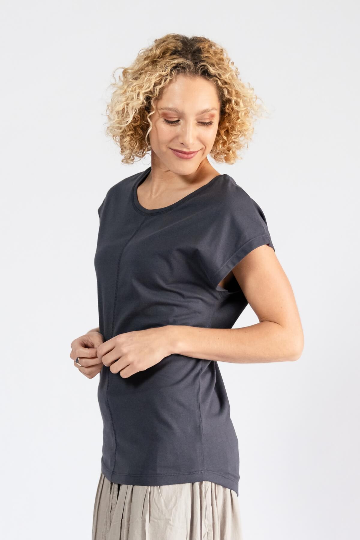 Surya Everyday Basic Organic Cotton Top for Women -  left side view