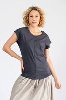 Surya Everyday Basic Organic Cotton Top for Women -  Dusty Grey