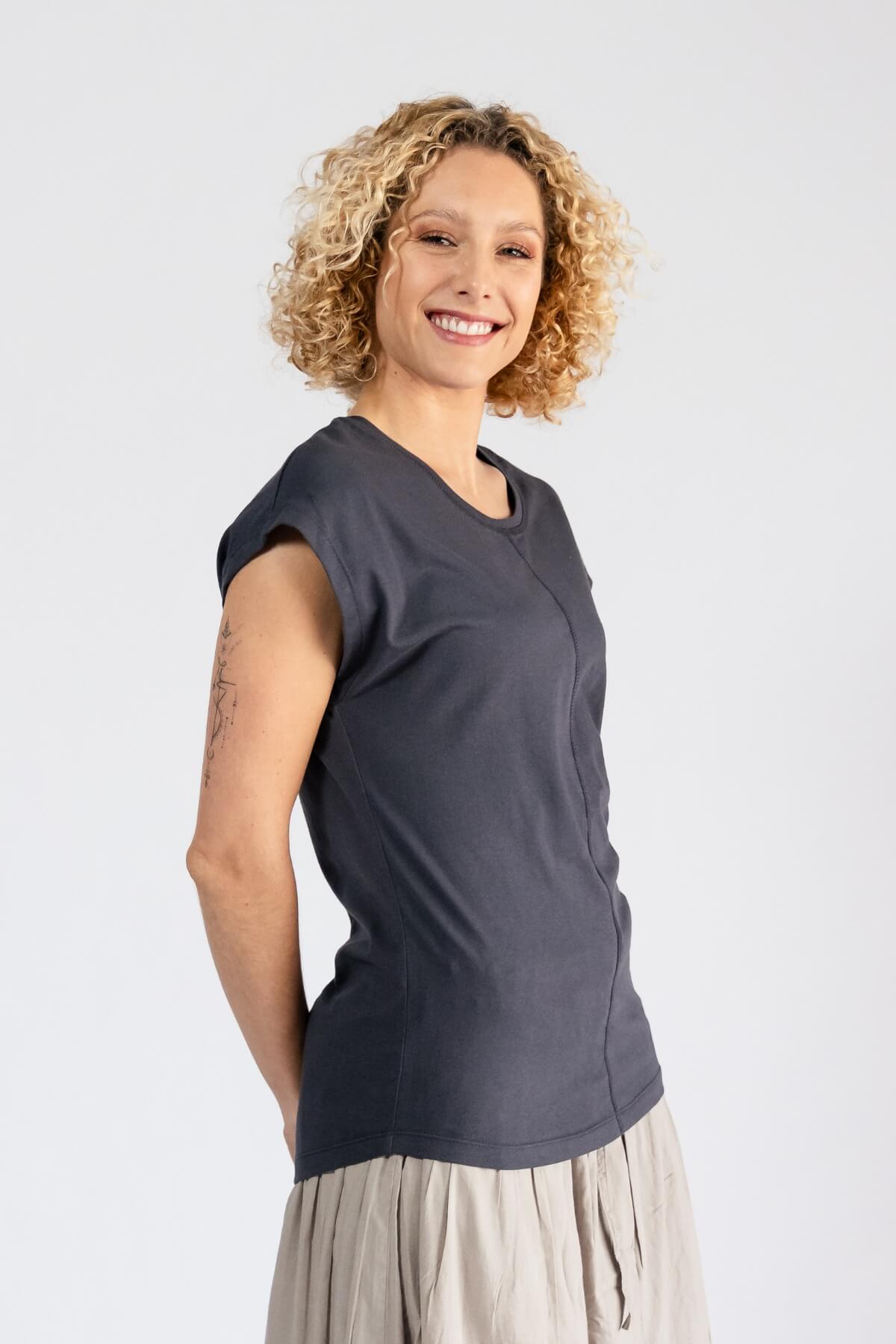 Surya Everyday Basic Organic Cotton Top for Women -  right side view