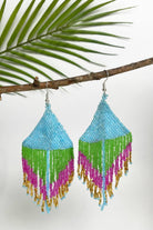 Surya Handmade Beaded Earrings - ethically made in Nepal