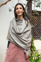 Ethical Cashmere and Cotton Shawl for women made in Nepal