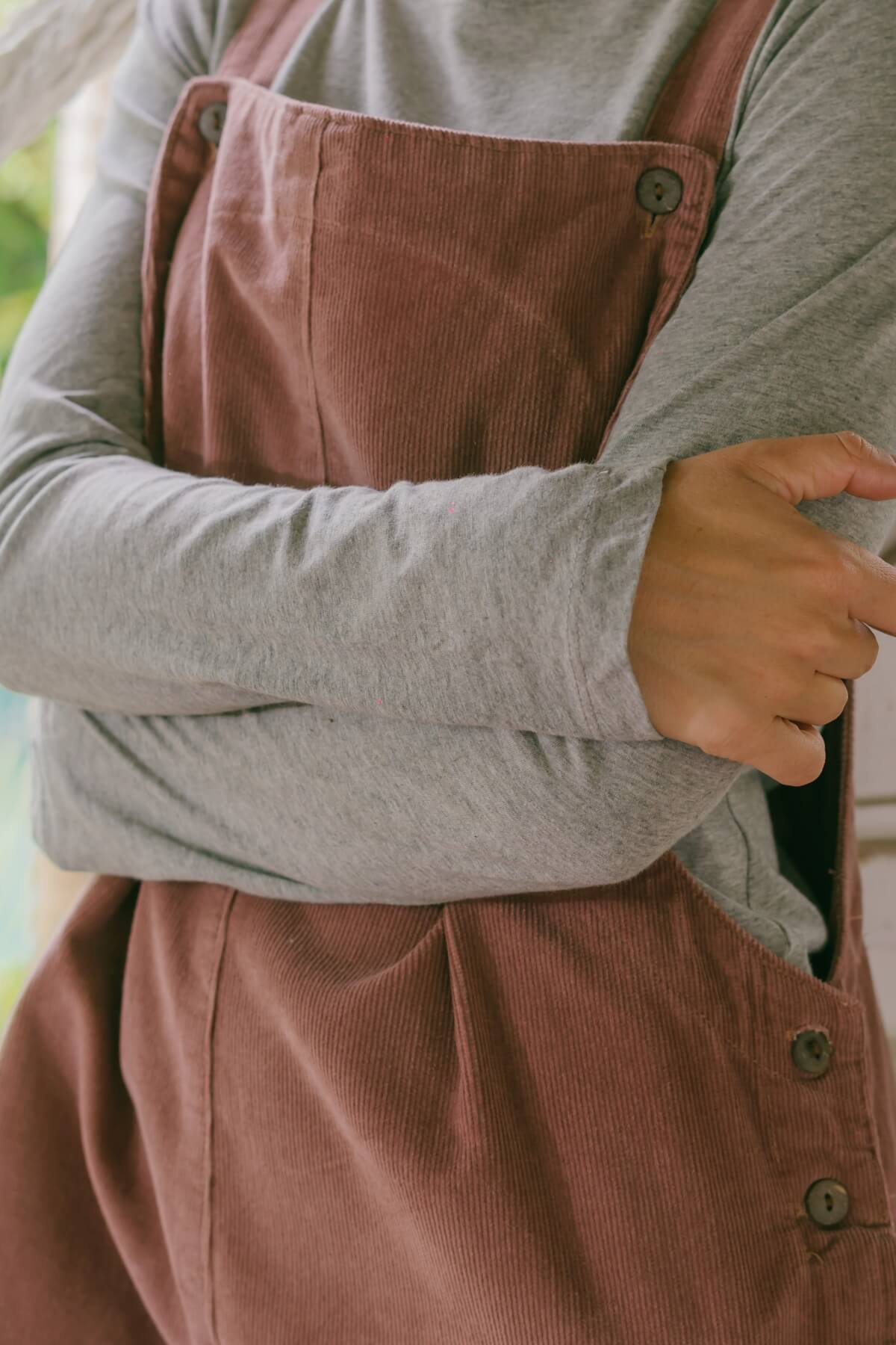 Surya Corduroy Overalls for Women - beautiful cotton corduroy fabric