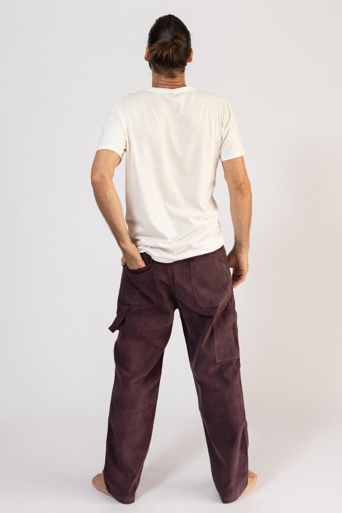 Ethical Corduroy Trousers for Men - rear view