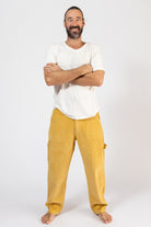 Cotton Corduroy Trousers for Men - Mustard