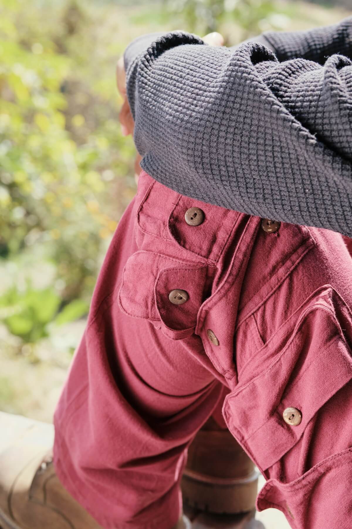 Surya Cotton Cargo Trousers for Men - loads of functional pockets