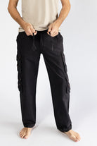 Surya Everyday Cargo Trousers for Men - waistband detail