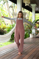 Surya Corduroy Overalls for Women - rear view