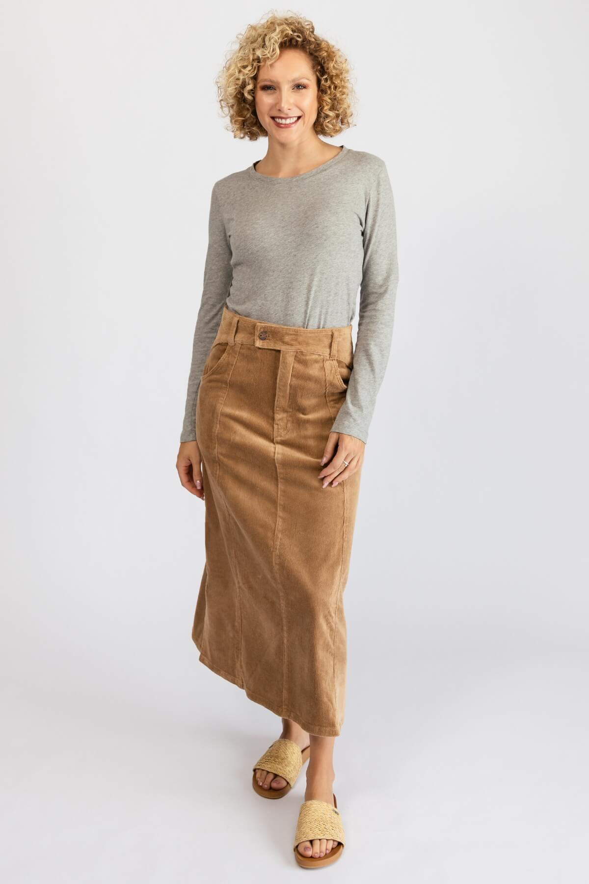 Corduroy Brown Skirt Cotton On Midi Skirt Corduroy Skirt Cotton On
