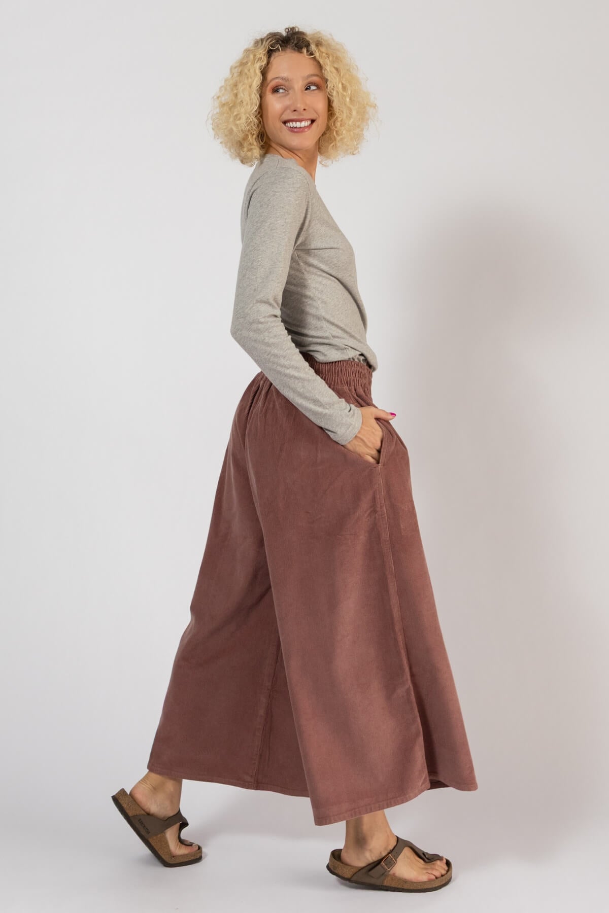 Surya Ethical Corduroy Pants for Women - right side view