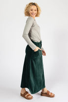Surya Corduroy Maxi Skirt - with side pockets