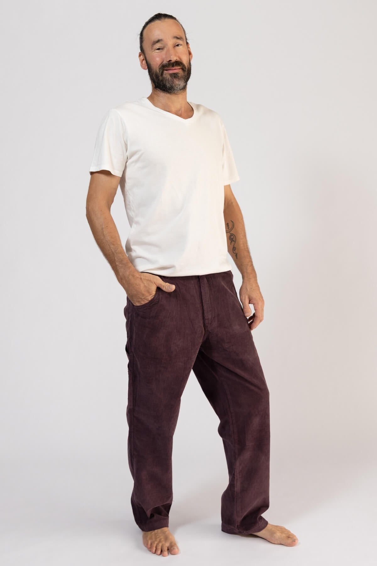 Ethical Corduroy Trousers for Men - with two hip pockets