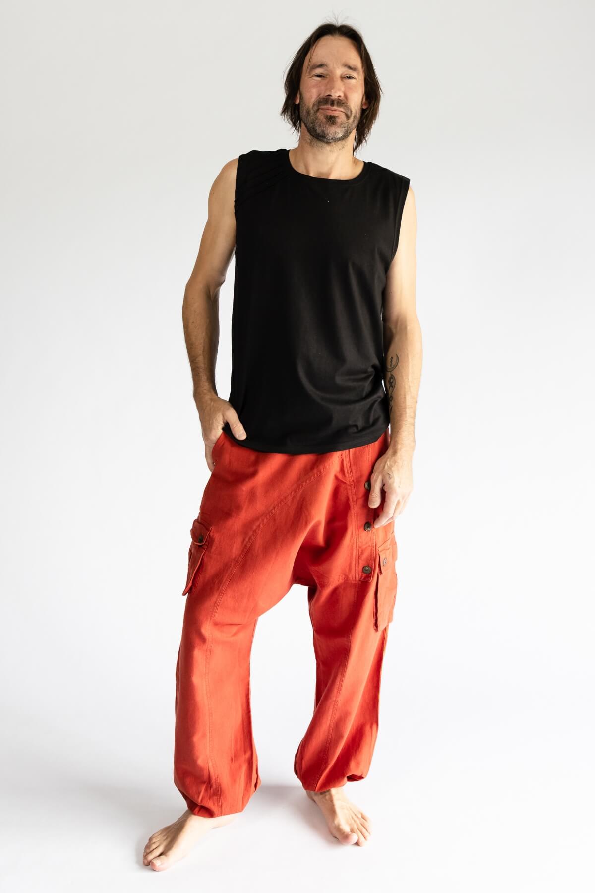 Surya Drop Crotch Pants for Men - flattering design