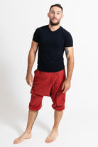 Surya Ethical Drop Crotch Shorts for Men - with elastic at the knees