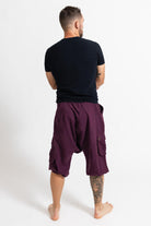 Surya Short Drop Crotch Trousers for Men - rear view
