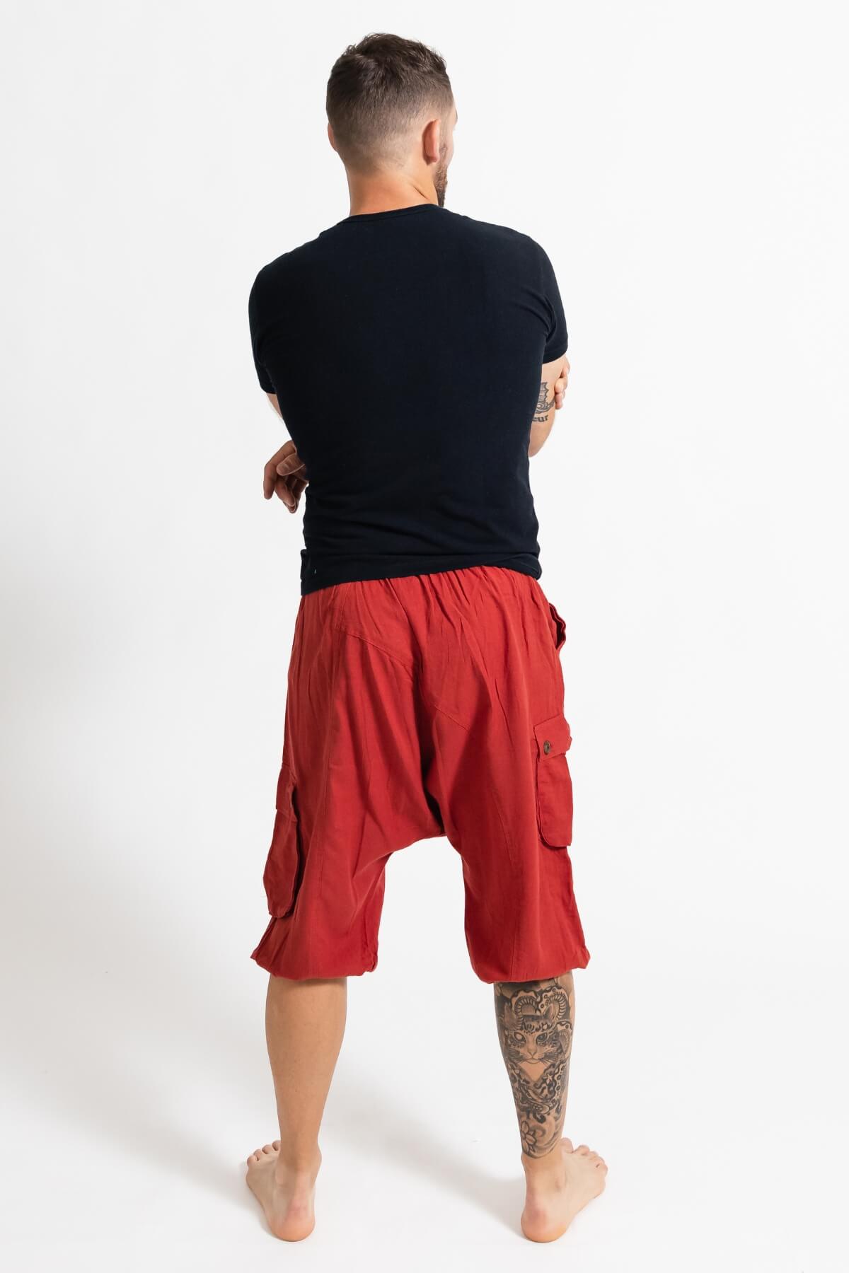 Surya Ethical Drop Crotch Shorts for Men - rear view