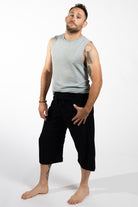 Surya Cotton Thai Fisherman Pants for Men - Black