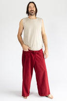 Surya Eco Dyed Cotton Fisherman Pants for Men - with hip pockets