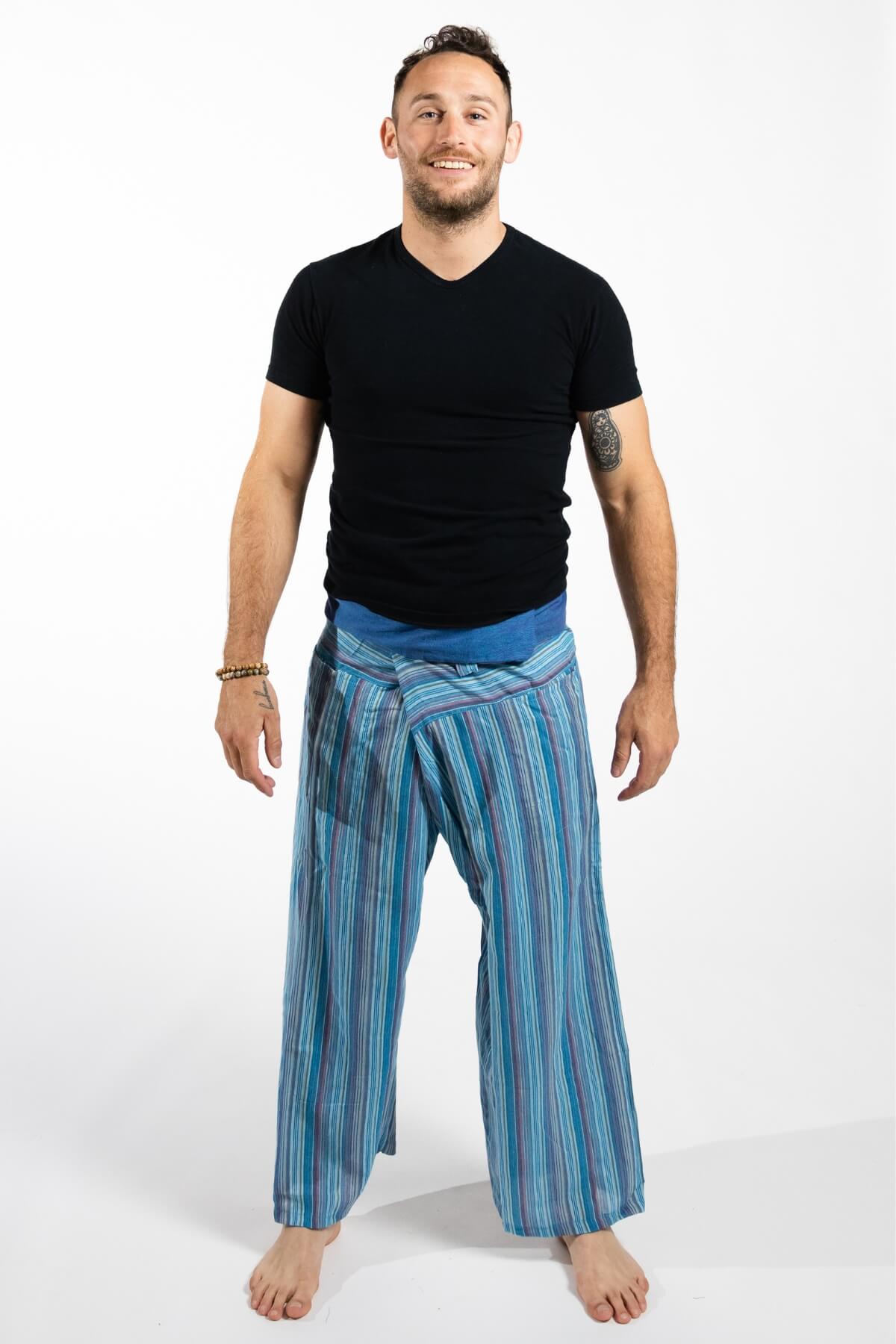 Surya Thai Cotton Fishermen Pants - unisex lightweight cotton pants