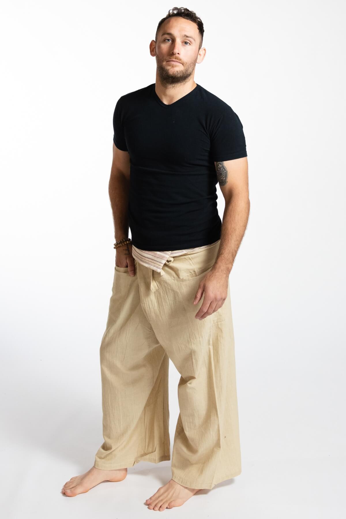Men's Cotton Fisherman Pants - with two hip pockets