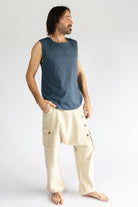 Surya Cotton Drop Crotch Trousers for Men - ethically made in Nepal