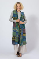 Surya Cotton Patchwork Sleeveless Coat for Women