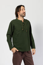 Surya Long Sleeve Cotton Shirt for Men - right side view