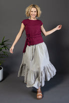 Surya Crinkle Cotton Skirt for Women - generous free size skirt
