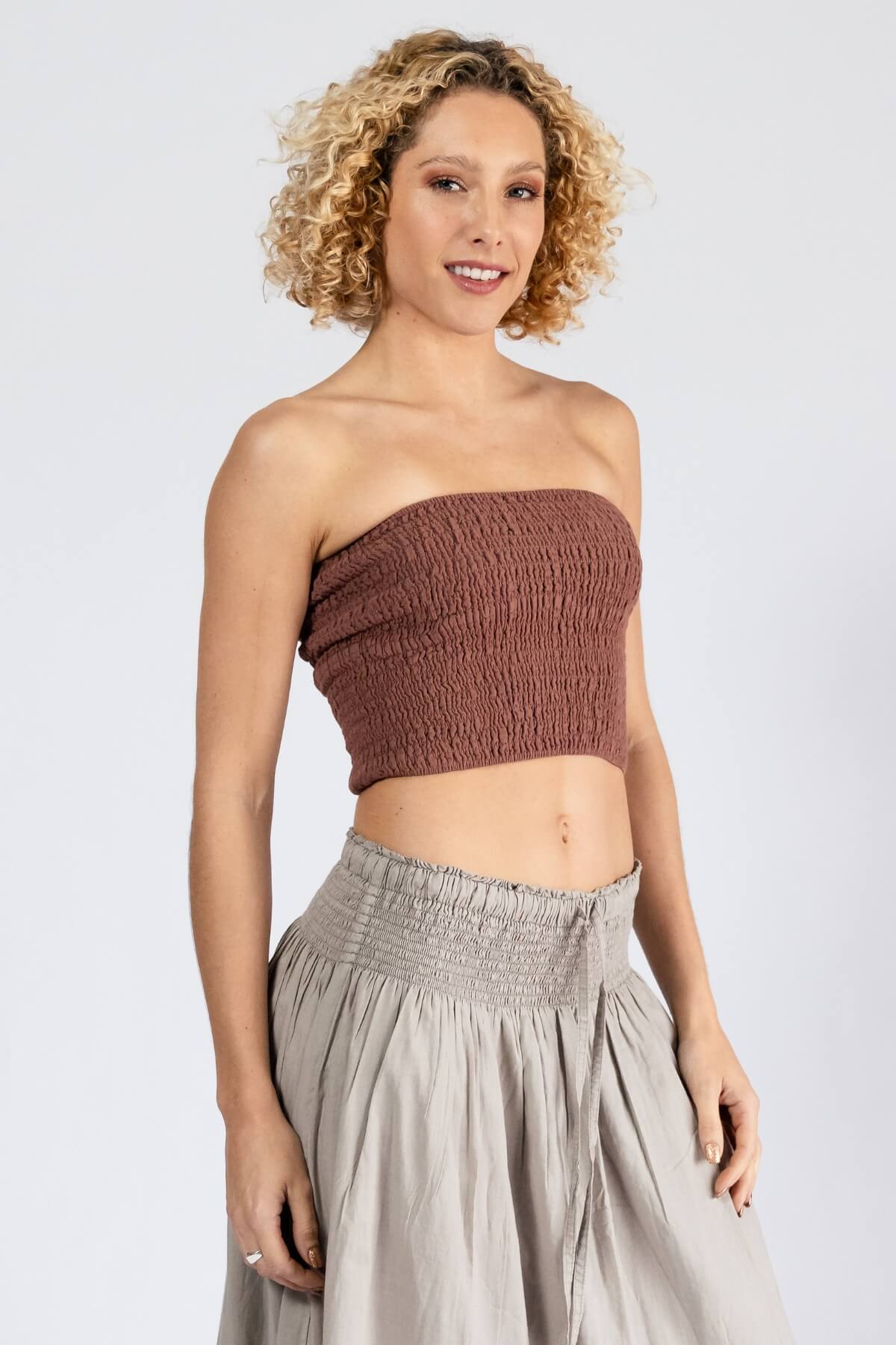 Surya Cotton Strapless Top for Women - ethically made in Nepal