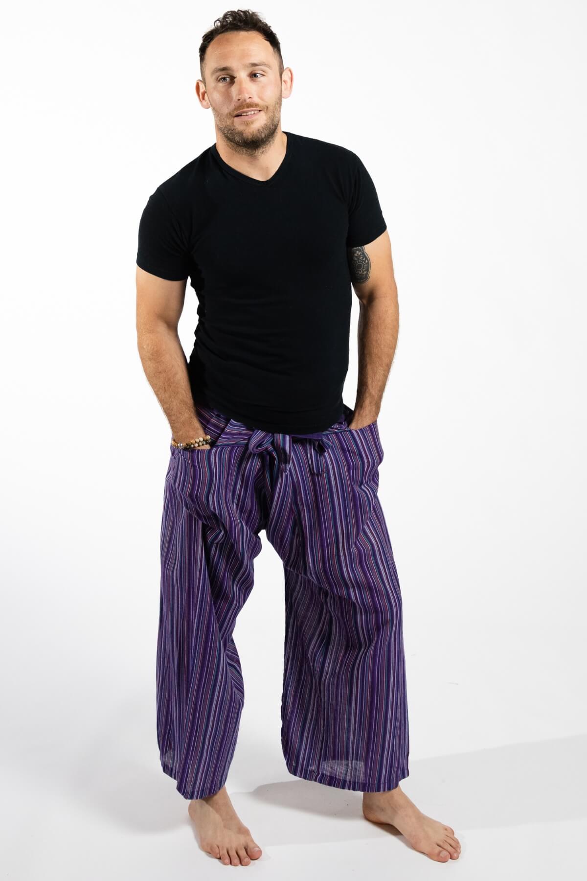 Surya Thai Fishermen Pants for Men - with two hip pockets