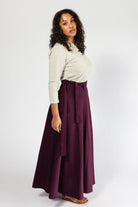 Surya Cotton Wrap Skirt for Women - right side view