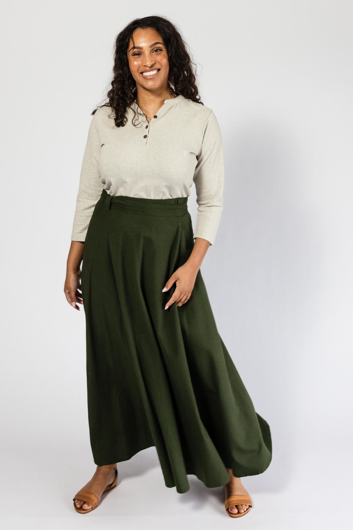Surya Ethical Cotton Wrap Skirt - two generous sizes