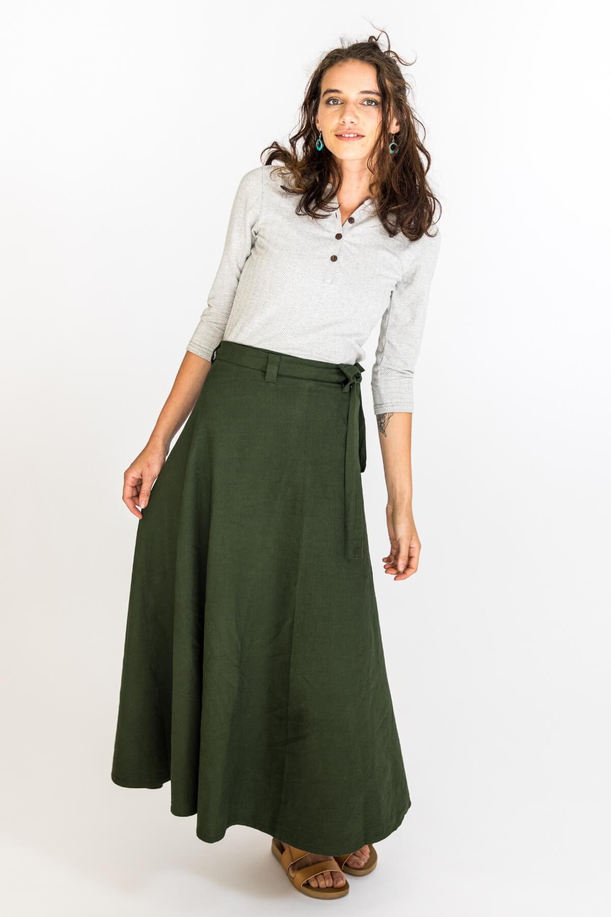 Long wrap skirt australia sale